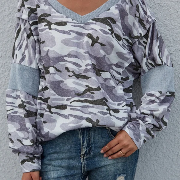 SMY Casual V-Neck Regular Hoodie