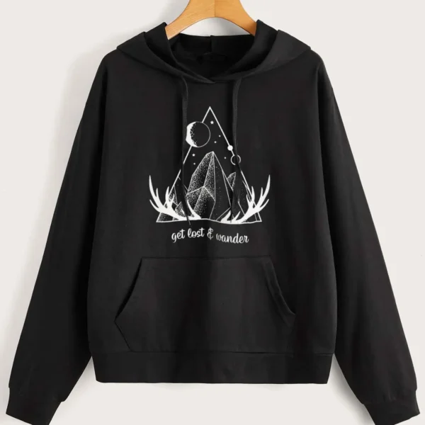 SMY Hooded Long Kangaroo Pocket Hoodie