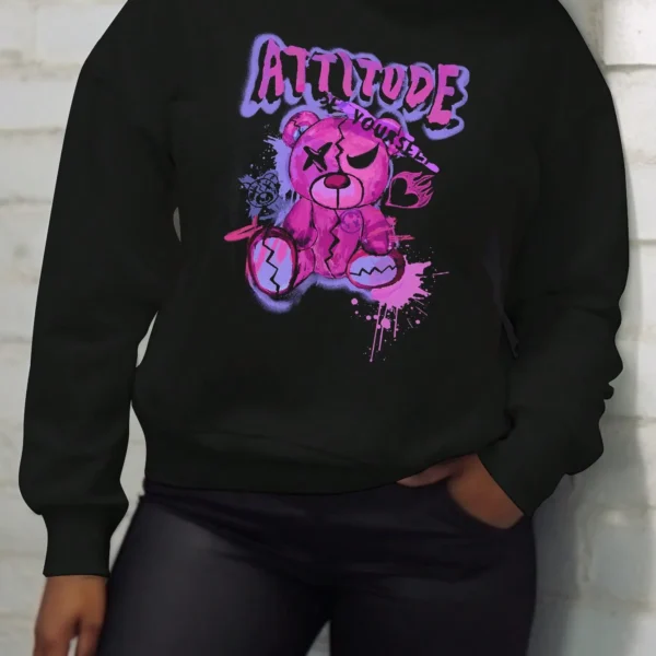 
SMY Casual Round Neck Long Sleeved Sweatshirt