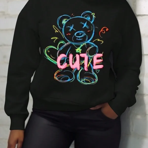 
SMY Casual Round Neck Long Sleeved Sweatshirt